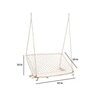 Cotton Double Seater Swing In White Colour