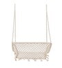 Cotton Double Seater Swing In White Colour