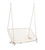 Cotton Double Seater Swing In White Colour