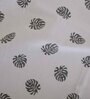 Cotton Floral 400 TC Black & White Single Bedsheet And 1 Pillow Cover Essential Series