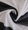 Cotton Geometric 400 TC Black & White Single Bedsheet And 1 Pillow Cover Essential Series