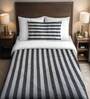 Cotton Geometric 400 TC Black & White Single Bedsheet And 1 Pillow Cover Essential Series
