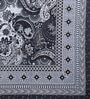 Grey Traditional 240 TC Cotton 1 Double Queen Size Bedsheet with 2 Pillow Cover