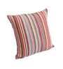Multicolor Striped Cotton 16 x 16 Inch Cushion Cover