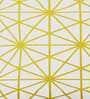 Yellow & White Traditional Cotton 16 x 16 Inches Cushion Cover