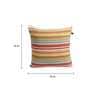 Multicolor Striped Cotton 16 x 16 Inches Cushion Cover