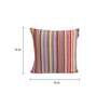 Multicolor Striped Cotton 16 x 16 Inch Cushion Cover