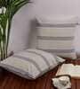 Multicolor Striped Cotton 16 x 16 Inches Cushion Covers (Set of 2)