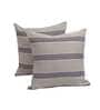 Multicolor Striped Cotton 16 x 16 Inches Cushion Covers (Set of 2)