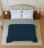 Navy Blue And Grey Cotton Reversible Double Bed 150Gsm Comforter