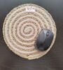 Beige Cotton Round Shaped Dia 9 Placemat