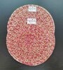 Red Cotton Round Shaped Dia 9 (Set of 2) Placemat
