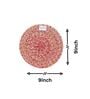 Red Cotton Round Shaped Dia 9 (Set of 4) Placemat