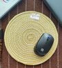Yellow Cotton Round Shaped Dia 9 (Set of 4) Placemat