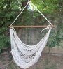 Cotton Fabric Hammock in White Colour