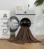 Brown 400 TC Cotton Satin Fitted Bedsheet with 2 Pillow Covers