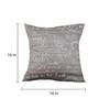 Grey Quoted Cotton 16 x 16 Inches Cushion Cover