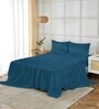 Cotton Solid Plain 400 TC Mountain Super King Bedsheet And 2 Pillow Cover Essential Series