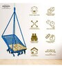 Fabric Swing in Blue & Beige Colour