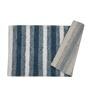 Blue Geometric Cotton 32x20 Inches Super Soft Bath Mat