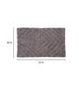 Grey Stripe Cotton 32x20 Inches Super Soft Bath Mat