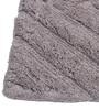 Grey Stripe Cotton 32x20 Inches Super Soft Bath Mat