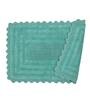 Blue Geometric Cotton 32x20 Inches Super Soft Bath Mat