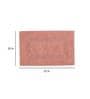 Peach Solid Cotton 32x20 Inches Super Soft Bath Mat