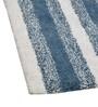 Blue Geometric Cotton 32x20 Inches Super Soft Bath Mat