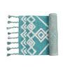 Blue Traditional Cotton 32x20 Inches Super Soft Bath Mat