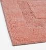 Peach Solid Cotton 32x20 Inches Super Soft Bath Mat