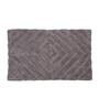 Grey Stripe Cotton 32x20 Inches Super Soft Bath Mat