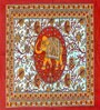 Marron Traditional 120 TC Cotton Queen Sized Bedsheet with 2 Pillow Cover