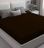Cotts Wonder Waterproof Fitted Terry Cotton King Size (72x72) Mattress Protector In Coffee Colour