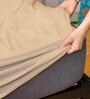 Cotts Wonder Waterproof Fitted Terry Cotton King Size (75x72) Mattress Protector In Beige Colour