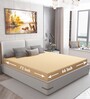 Cotts Wonder Waterproof Fitted Terry Cotton King Size (75x72) Mattress Protector In Beige Colour
