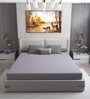 Cotts Wonder Waterproof Fitted Terry Cotton King Size (75x72) Mattress Protector In Grey Colour