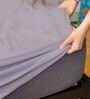 Cotts Wonder Waterproof Fitted Terry Cotton King Size (78x72) Mattress Protector In Grey Colour