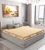 Cotts Wonder Waterproof Fitted Terry Cotton Queen Size (72x48) Mattress Protector In Beige Colour