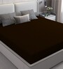 Cotts Wonder Waterproof Fitted Terry Cotton Queen Size (72x48) Mattress Protector In Coffee Colour