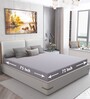 Cotts Wonder Waterproof Fitted Terry Cotton Queen Size (72x48) Mattress Protector In Grey Colour