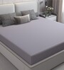 Cotts Wonder Waterproof Fitted Terry Cotton Queen Size (72x60) Mattress Protector In Grey Colour