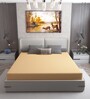 Cotts Wonder Waterproof Fitted Terry Cotton Queen Size (72x66) Mattress Protector In Beige Colour