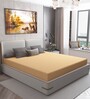Cotts Wonder Waterproof Fitted Terry Cotton Single Size (72x36) Mattress Protector In Beige Colour
