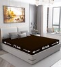 Cotts Wonder Waterproof Fitted Terry Cotton Single Size (75x36) Mattress Protector In Coffee Colour