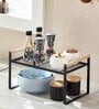 Black Carbon Steel Countertop Riser Table Kitchen Stand