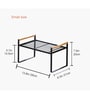 Black Carbon Steel Countertop Riser Table Kitchen Stand
