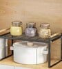Black Carbon Steel Countertop Riser Table Kitchen Stand