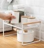 White Carbon Steel Kitchen Stand