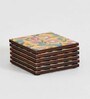 Country Round MDF & Enamel Table Coaster